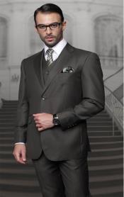  Notch Lapel Two Buttons Side Vented
