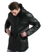  JSM-892 Mens Pebble-grain Carcoat Black Available in Big and