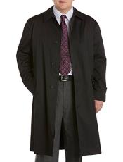   Mens Extra Long Black Outerwear