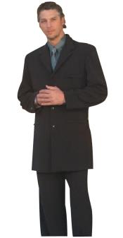  Liquid Jet Black Fashion Dress Long length Zoot Suit