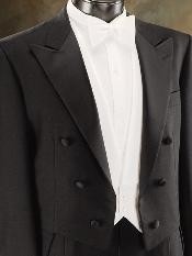  Dress Tuxedo Tailcoat in Liquid Jet Black or White