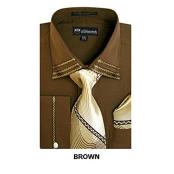   Mens Brown Fashion Shirt with