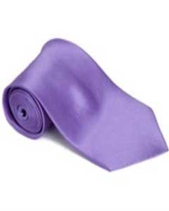  Bushlavender 100% Silk Solid Necktie With