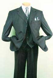 Fabric 150s Luxurious Fashion three piece suit Dark Grey