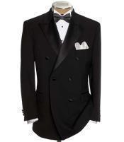  Double Breasted Tuxedo Shirt & Bow Tie Package 6