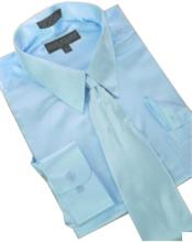  Light Blue ~ Sky Blue Dress Shirt Tie Hanky