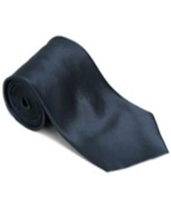  Ebony 100% Silk Solid Necktie With