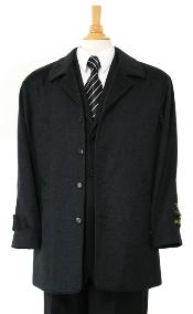  Zilos~Sloan Luxurious high-quality Cashmere&Wool Fabric half-length