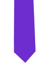  Mens Bush Lavender Extra Long Polyester Solid Neck Tie