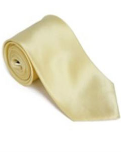  Lemon 100% Silk Solid Necktie With
