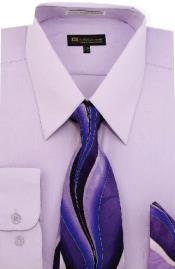 Lilac Cotton Dress Shirt