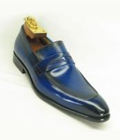  JSM-5892 Mens Blue Ombre Slip On Style Fashionable Carrucci