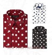  Fashionable Cotton Polka Dots Design Dress