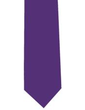  Mens Extra Long Purple Neck Tie 