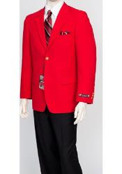   Mens Pacelli Classic Red Blazer