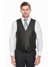  Mens Shark-Skin 5 Button Single Breasted