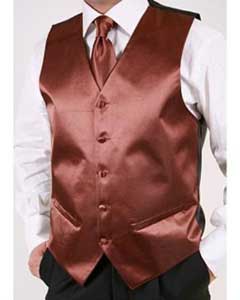   brown color shade 2-piece Vest