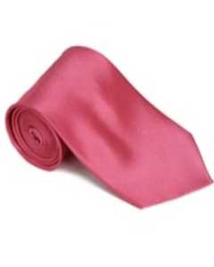  Shockingpink 100% Silk Solid Necktie With