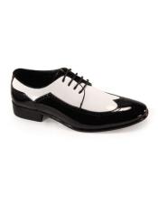  mens 1920s style fashion mens shoes for Online Black/White