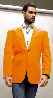 Mens-Sports-Coat-Orange