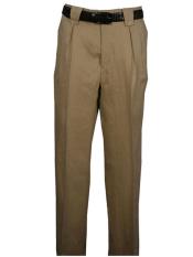  Wide Leg Pleated Slacks Pant Tan 1920s 40s Fashion
