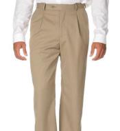  Solid Pleated Slacks Dress Pants For