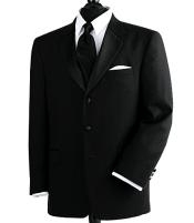 100%FabricLightWeightSoftPoly~Rayon3ButtonStyleTuxedo