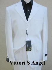  quality italian fabric Vittori Angel WHITE Suit ( Jacket