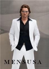  All White Suit For Men + Free Black Shirt