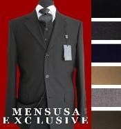  ZTL2 3 Button Style Vested 3 Piece Superior Fabric