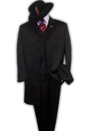  Liquid Jet Black Suit For sale