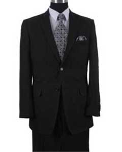  AA555 Black Color Mens 2 Piece Linen Causal Outfits