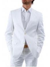  Suit 2-Button White Suit ( Jacket