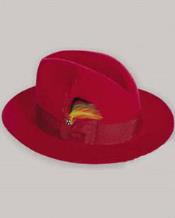  Untouchable red color shade Hat Wool