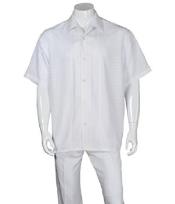   Church White Walking Suit With