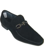  G6850-5 Mens Black Loafers Style Soft Upper Moc Toe