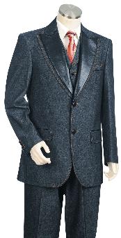  Navy 3 Button Style 1940s mens