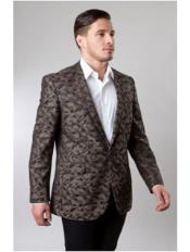  1 Button Single Breasted Notch Lapel