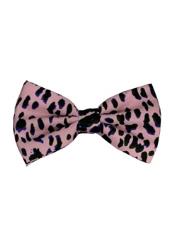   Mens Pink and Black Leopard