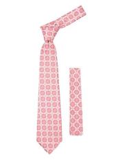   Trendy Pink Necktie Floral Design
