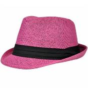 maroon fedora hat