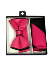  CH1690 Mens Polyester Black/Hot Pink Satin dual colors classic
