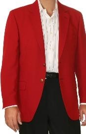  red color shade Two Button Blazer