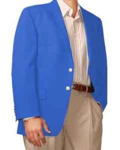  Button Blazer Online Sale Royal-blue ( + Women) 