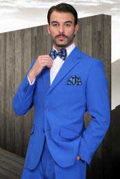 Royal blue tuxedo