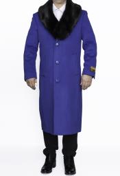 MensOvercoatmensRemovableFurCollarFullLengthWoolDress