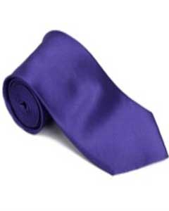   Royalpurple 100% Silk Solid Necktie