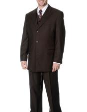   Caravelli Mens Single Breasted Brown