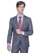  Giorgio Fiorelli Suit Mens Striped Single