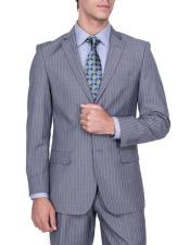  Giorgio Fiorelli Suit Mens Stripe Single